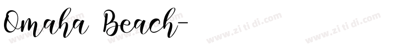 Omaha Beach字体转换